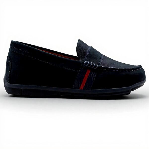 Aldo Damianflex Moccasin Mens Leather Loafers Navy