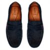 Aldo Damianflex Moccasin Mens Leather Loafers Navy