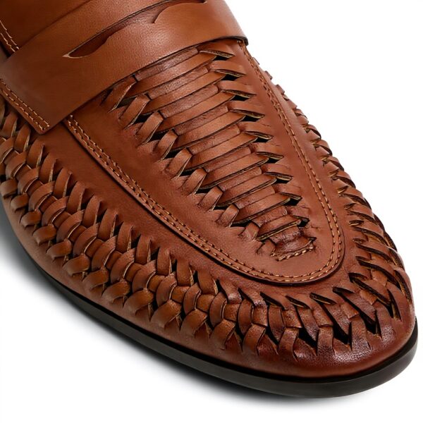 Aldo Men's Danilo Leather Loafer Tan Taupe Slip-On Shoes