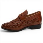 Aldo Men's Danilo Leather Loafer Tan Taupe Slip-On Shoes