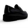 Aldo Exeter Mens Leather Loafers Black Slip On Shoes