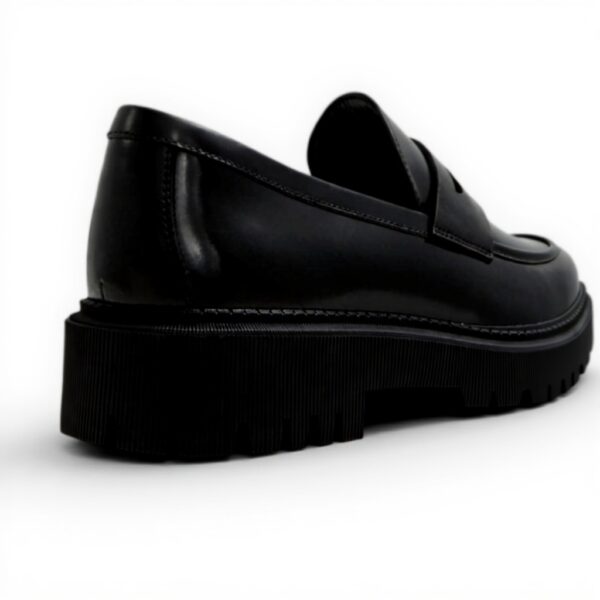 Aldo Exeter Mens Leather Loafers Black Slip On Shoes