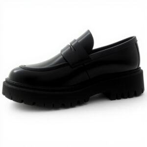 Aldo Exeter Mens Leather Loafers Black Slip On Shoes