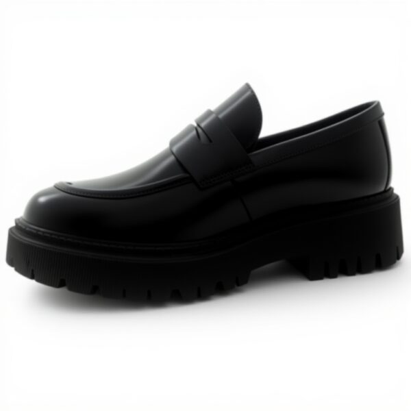 Aldo Exeter Mens Leather Loafers Black Slip On Shoes