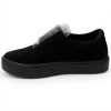 Clarks Boys Hopper Run School Uniform Shoes Black Fabric