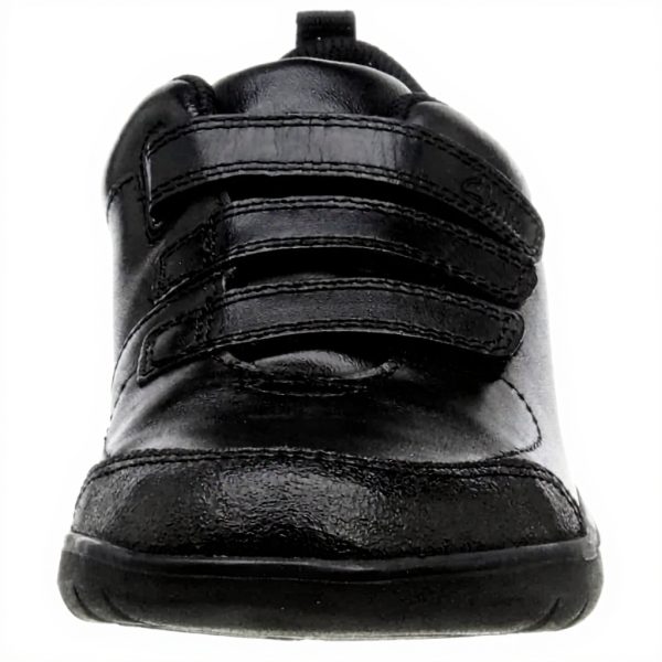 Clarks Boys Leather School Shoes Protective Toe Wide Fit