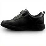 Clarks Boys Black Leather School Shoes Wide Fit Sneakers