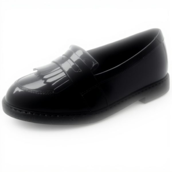 Girls School Shoes Clarks Scala Bright Y Wide Fit Loafer