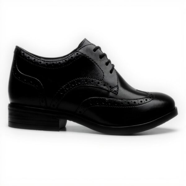 Clarks Brandon Limit Mens Lace-Up Shoes Black Leather