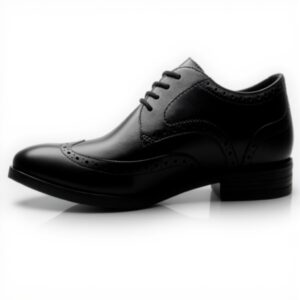 Clarks Brandon Limit Mens Lace-Up Shoes Black Leather