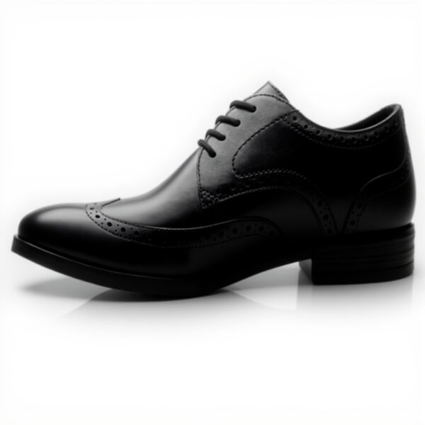 Clarks Brandon Limit Mens Lace-Up Shoes Black Leather