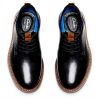 Clarks Brantin Plain Black Leather Lace-Up Shoes Men