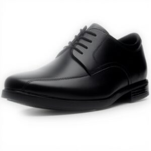 Clarks Howard Over Lace-Up Shoes Men Black Leather