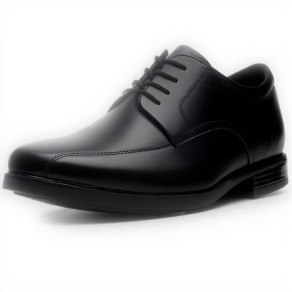 Clarks Howard Over Lace-Up Shoes Men Black Leather