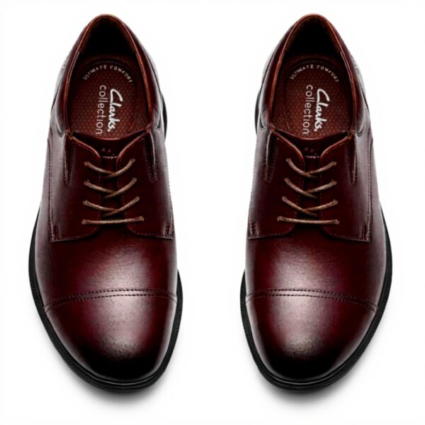 Clarks Men's Steadwell Cap Oxford Leather Lace-Up Shoes