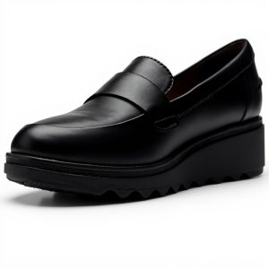 Clarks Sharon Dolly Womens Loafers Black Soft Comfort