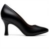 Clarks Kataleyna Gem Court Shoes Black Leather Women