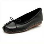 Clarks Women's Freckle Ice Ballet Flats Leather Comfort Shoes