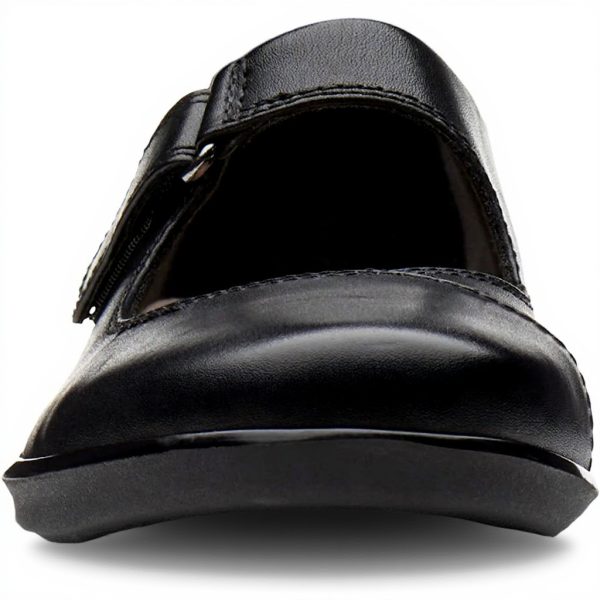 Clarks Women's Hope Henley Shoes Black Leather Loafers