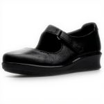 Clarks Women's Hope Henley Shoes Black Leather Loafers