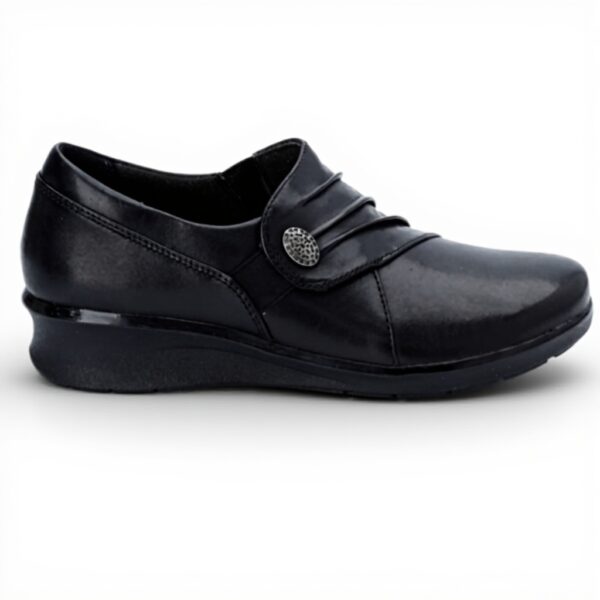Clarks Hope Roxanne Loafers Women's Black Leather Flats