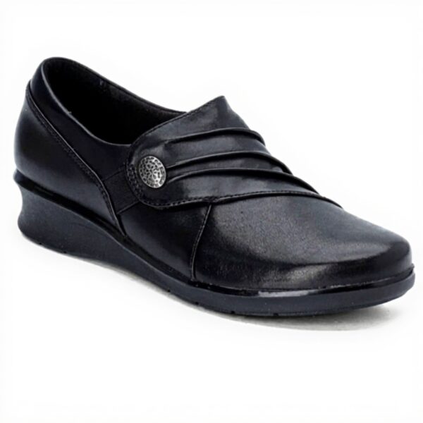 Clarks Hope Roxanne Loafers Women's Black Leather Flats