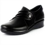 Clarks Hope Roxanne Loafers Women's Black Leather Flats