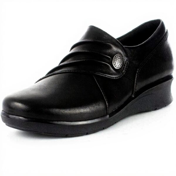 Clarks Hope Roxanne Loafers Women's Black Leather Flats