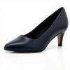Clarks Women's Linvale Jerica Pumps Blue Navy Leather Court Shoes