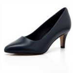 Clarks Women's Linvale Jerica Pumps Blue Navy Leather Court Shoes