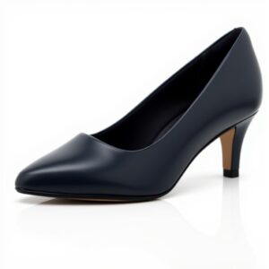 Clarks Women's Linvale Jerica Pumps Blue Navy Leather Court Shoes