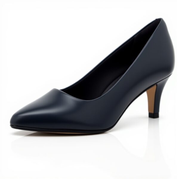 Clarks Women's Linvale Jerica Pumps Blue Navy Leather Court Shoes