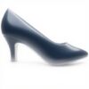 Clarks Women's Linvale Jerica Pumps Blue Navy Leather Court Shoes