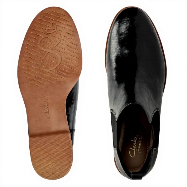 Clarks Taylor Shine Chelsea Boots Women Leather Comfort