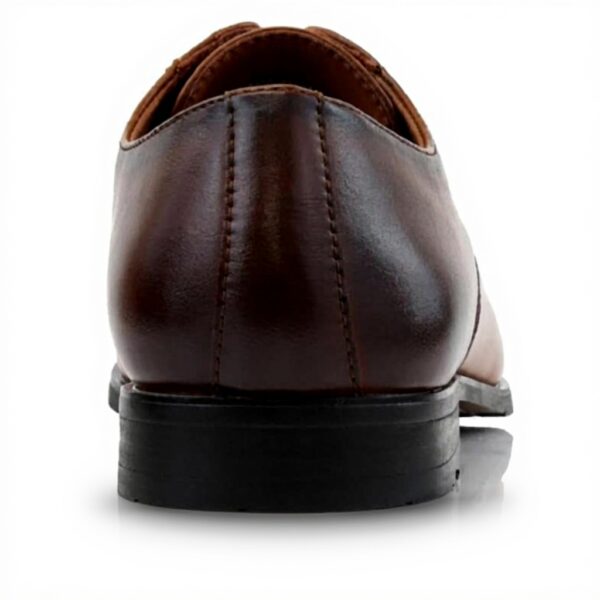 Classic Derby Shoes Men Cognac Vegan Leather CONAL FOOTWEAR