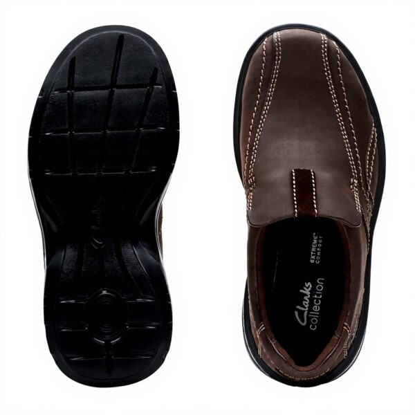 Clarks Mens Gessler StepLoafer Leather Comfort Loafers