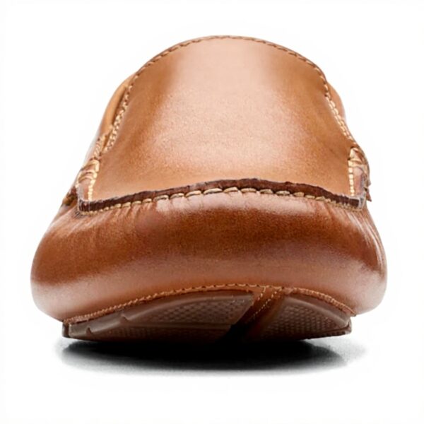 Clarks Markman Plain Moccasin Mens Tan Leather Loafers