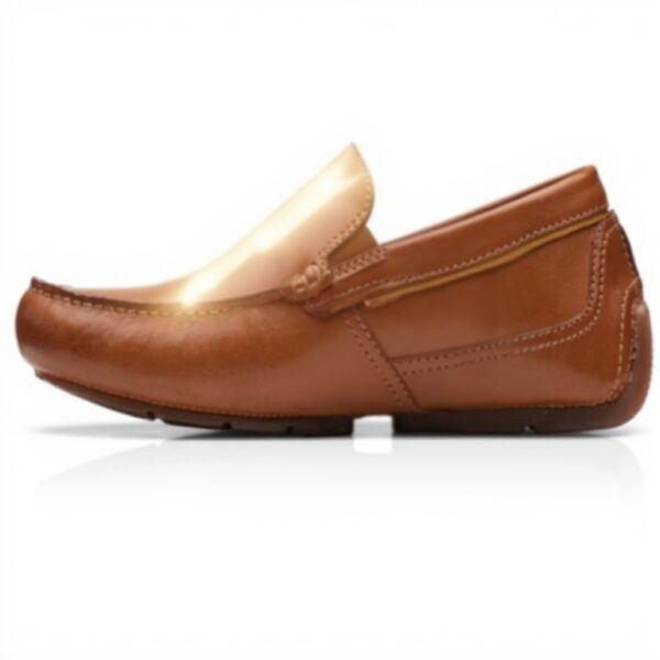 Clarks Markman Plain Moccasin Mens Tan Leather Loafers