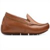 Clarks Markman Plain Moccasin Mens Tan Leather Loafers