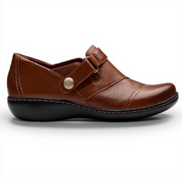 Clarks Womens Ashland Gem Loafer Leather Comfort Slip-On