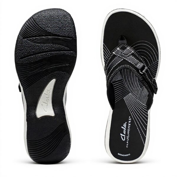 Clarks Womens Breeze Seasandals Flip Flops Comfort Cushion