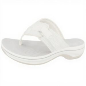 Clarks Womens Brinkley Sea Flip Flops Leather Comfortable