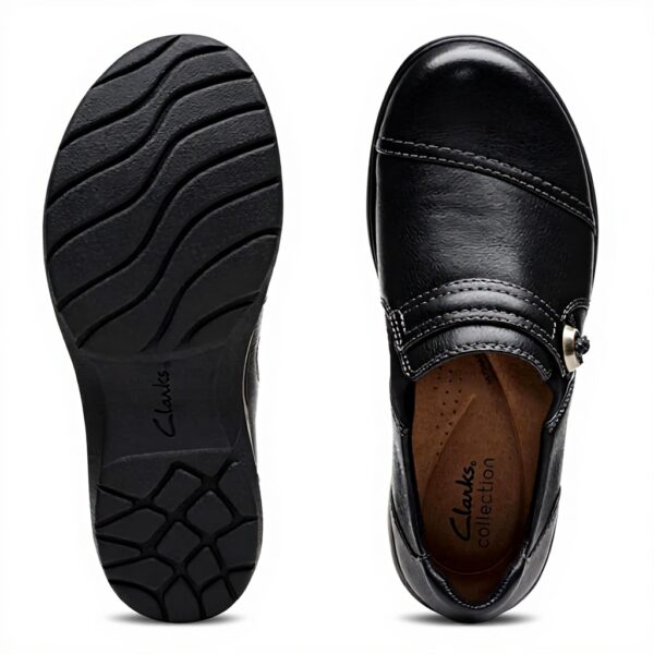 Clarks Womens Carleigh Pearl Loafer Flat Shoes Black