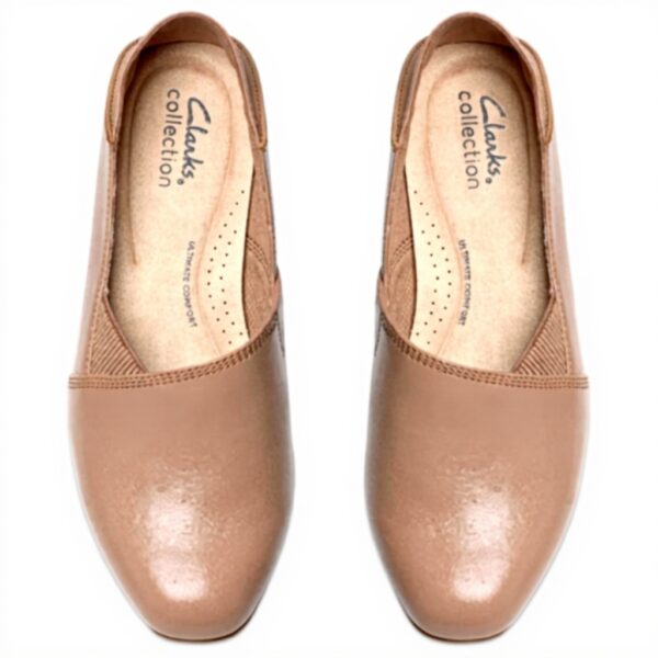 Clarks Womens Juliet Trim Loafer Leather Flat Shoes