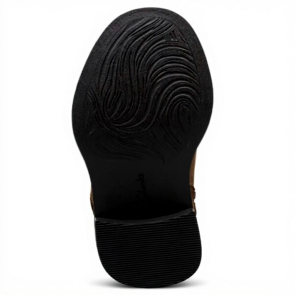 Clarks Womens Maye Ankle Boot Dark Tan Leather Comfort