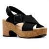 Clarks Womens Nerisa West Sandal Leather Comfort Fashion