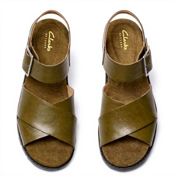 Clarks Womens Orinoco CrossSandal Leather Comfort Casual