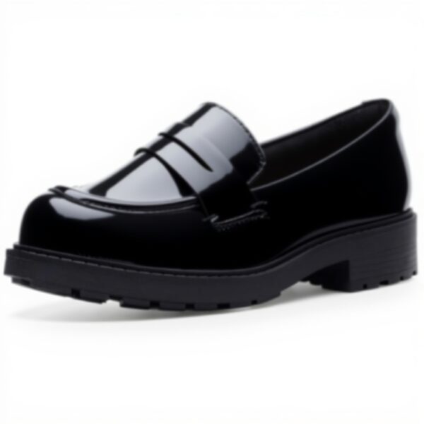 Clarks Womens Orinoco2 Penny Loafer Black Leather Comfort