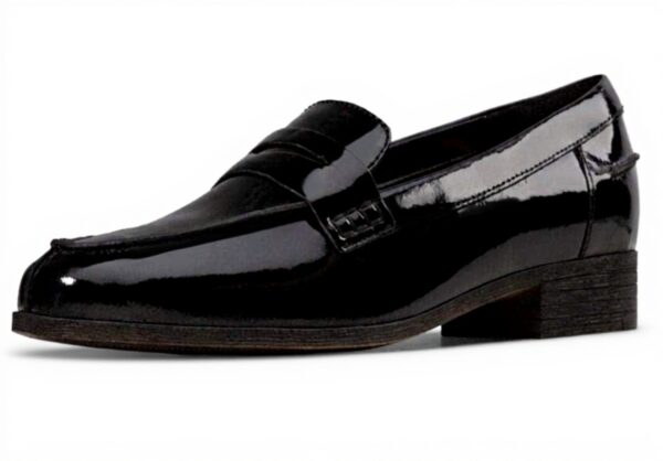 Clarks Hamble Loafer Women's Black Leather Comfort Shoes