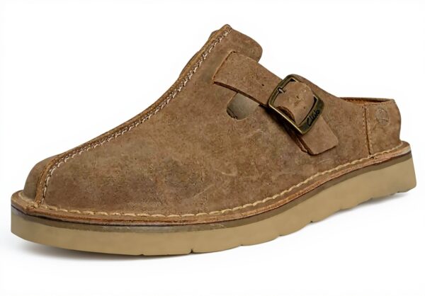 Clarks Men Sandals Solsbury MuleSlide Dark Sand Suede